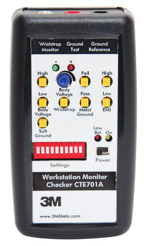 1.0 Quick Tour of your 3M Workstation Monitor Checker CTE701A The Workstation Monitor Checker CTE701A uses 9V alkaline battery.