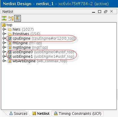 Step 7: Running the Assembly as Team Leader X-Ref Target - Figure 23 Figure 23: Netlist Design With All Partitions Defined, and No Black Boxes Updating Partition Settings and Running the Assembly 1.