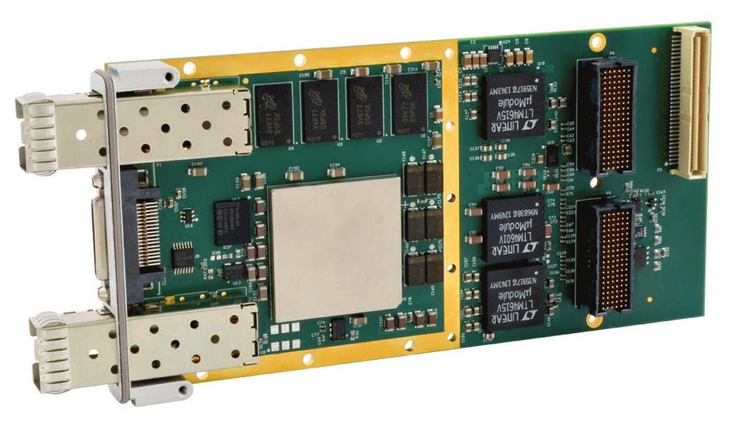 XMC-7K F User-Configurable Kintex-7 FPGA Modules with Dual SFP+ Ports P4 P16 High-Speed SFP+ Port (optional) 11 LVDS Pairs, 2 Global Clock Pairs, USB, GND X1 X2 X2 17 LVDS Pairs, 2 Global Clock Pairs