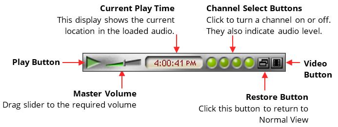 Element Sealed Recording Description When the loaded content includes sealed recordings, the colour of the day and range bars changes accordingly.
