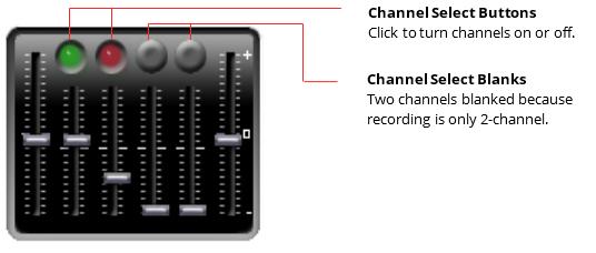 To set a channel volume, drag the required Channel Volume Slider. b. To set the overall volume, drag the Master Volume Slider. c. To set the play speed, drag the Speed Slider.