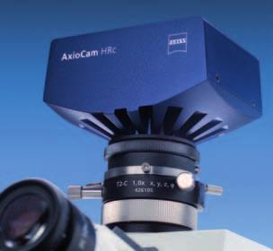 The Cameras Preserving What You See Axio Imager Vario provides an outstanding platform for using a wide range of cameras, with the AxioCam family of Carl Zeiss forming the ideal combination.