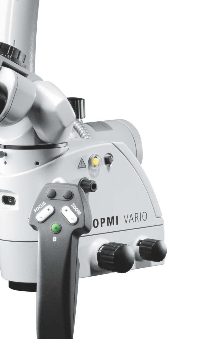 Carl Zeiss optical excellence Legendary ZEISS optics form the heart of the OPMI Vario microscope.