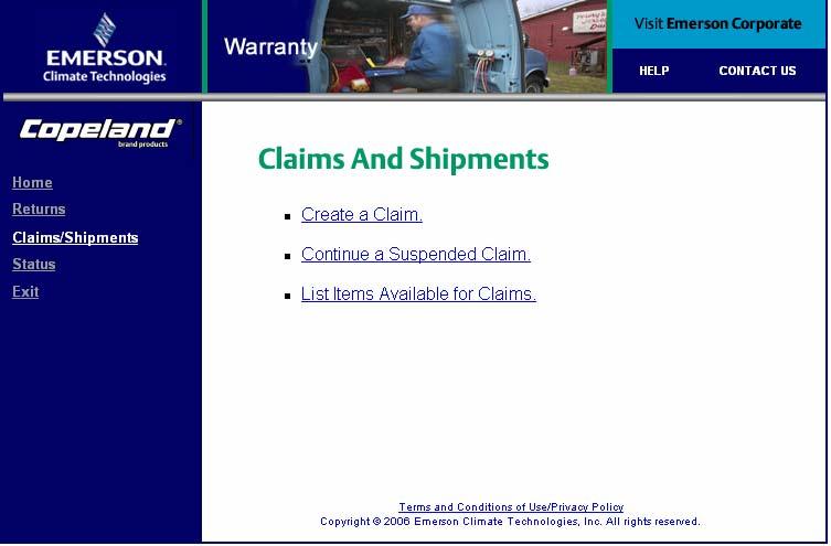 What can I do on the Warranty website?
