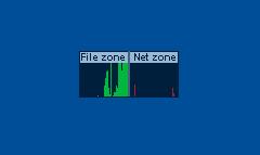 Scan Activity Bar The green bars (the File Zone) show the number of scanned files per second, on a scale from 0 to 50.