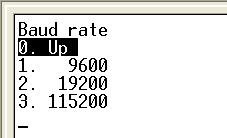 Change the Baud rate in the terminal emulator program on the PC to match the HDRF Bridge. 4. Power-cycle the HDRF Bridge. NOTE: the Baud rate does not change until power is turned off, then turned on.
