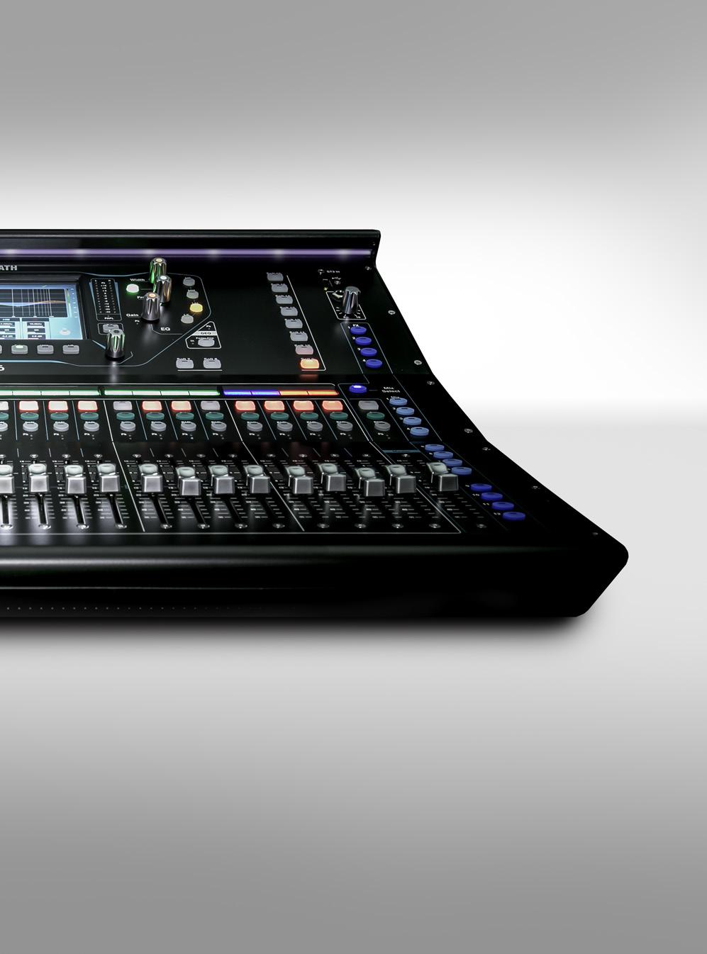 The Sound of Speed 96kHz digital mixers for live sound, AV and installation.