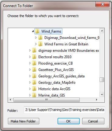 IMPORT 1:250000 MAP DATA Let s add the 1:250000 raster map data as a background for our wind farm locations.