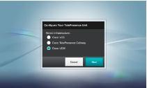 Provision TelePresence endpoints on VCS/TMS TelePresence endpoint configuration Run the setup