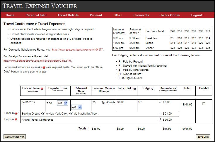 For foreign per diem, use the defensetravel.dod website (link on screen) to select the location from the drop down box under OUTSIDE CONUS.