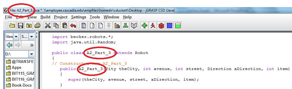 1. Create a new class that extends Robot and a constructor.