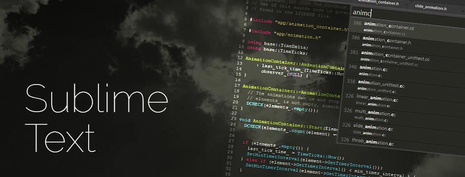 SUBLIME TEXT AND TERMINAL In this class, we will exclusively use Sublime text editor to write