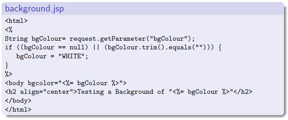 JSP Elements: JSP Scripting (scriptlet) Example,