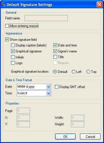 Manipulating a Single Signature Field You can perform various operations on a single signature field.