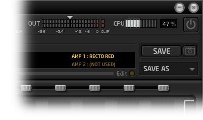 SAVING EDITED PRESETS When you've edited a preset and want to save changes, press the SAVE button (outlined in red, below). This saves it to the currently selected preset of the current source.