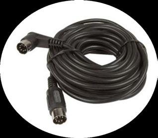 Certain equipment will provide multiple signals on a 5 pin MIDI cable.