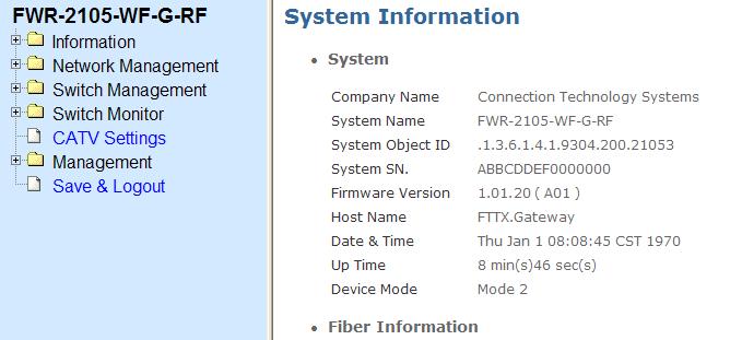 System Information page for 802.11n models System information page for 802.b/g models Both 802.11n & 802.11b/g models have same software functions except that 802.11n models provide users to use 802.