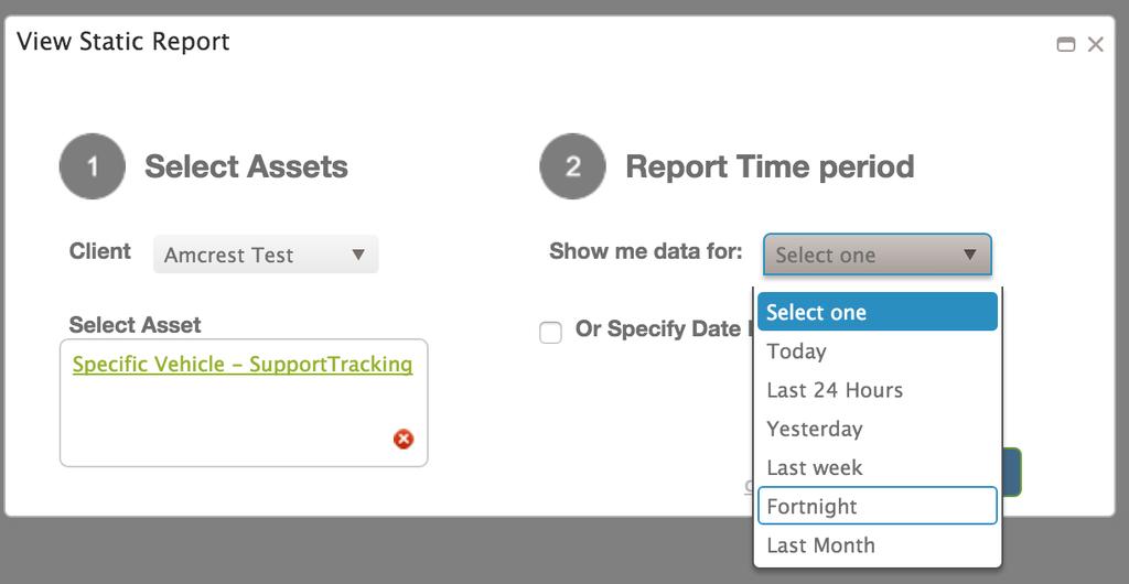 Reports Tab This tab allows the user to generate reports using data collected by the device.