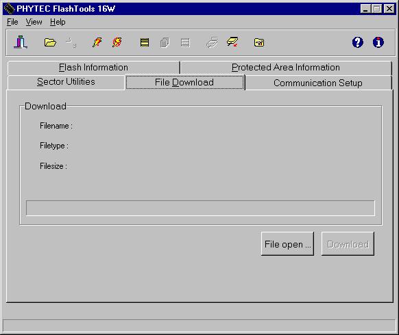Flash-Memory: File Download downloads specified