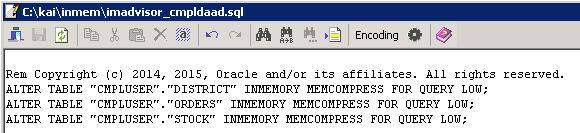 3 Leverage In-Memory Advisor imadvisor_taskname.