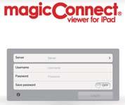 Initial setup and connection for MagicConnect viewer for iphone/ipad Remote device (iphone/ipad) operation p.12 p.