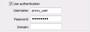 information of the proxy server used for your network environment into the Host and Port boxes.