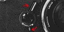 metering is performed by the Booster. 7. Push the metering lever of the camera down to lock it at stopped down metering. 8.
