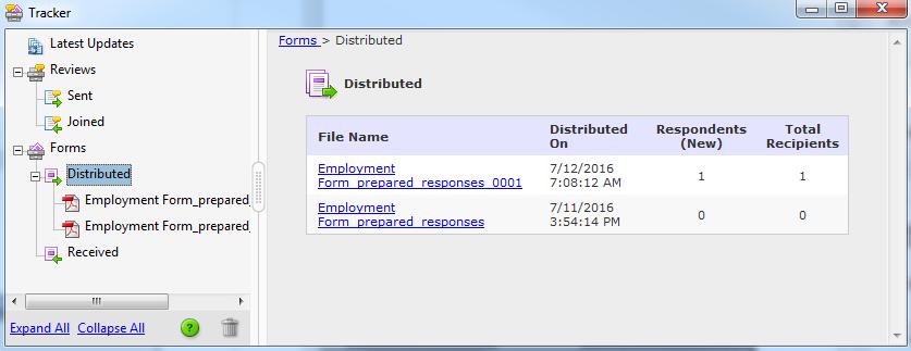4. Click on a Distributed file link for the appropriate form.