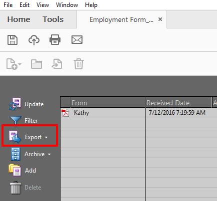the form that was placed on your desktop. Figure 91 - Tracker Responses Window Exporting Data from Returned Forms to a Spreadsheet 1.
