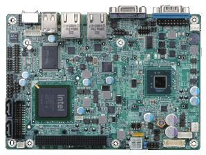Single Board NANO-HM60 EPIC SBC Supports Socket G for nd Generation Intel Core i7/i/i and Celeron, VGA/HDMI, Dual PCIe GbE, USB.