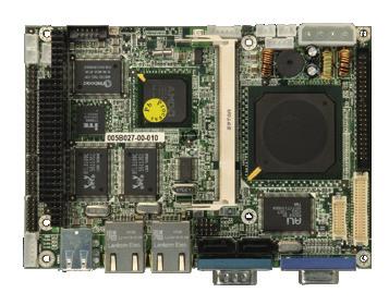 Single Board WAFER-LX. SBC with on-board AMD Geode LX 800 Processor VGA//TTL, Dual LAN and SATA WAFER-LX.
