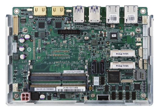 Single Board NANO-ULT EPIC SBC supports Intel nm 6th Generarion Mobile Core i7/i/i and Celeron on-board Processor (ULT) with HDMI//iDP, Dual PCIe GbE, USB.