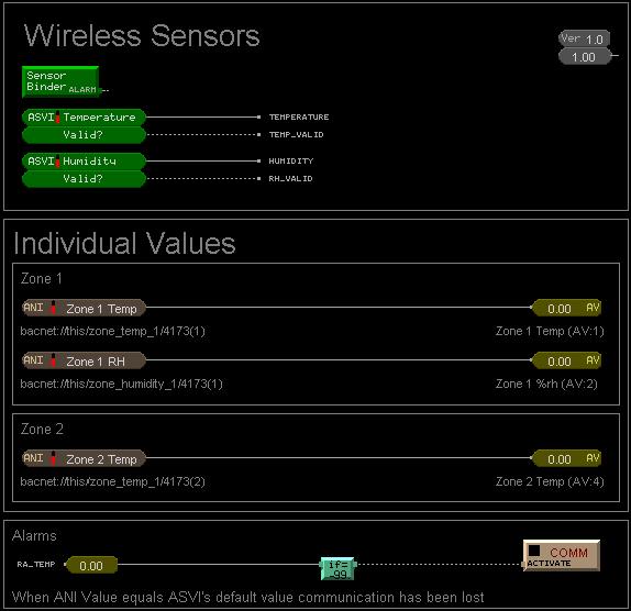 To use values from individual sensors in your control program 4 Select the controller on i-vu's navigation tree.
