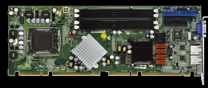 board computer PCIE-0-R0 Full-size PICMG. card supports LGA Intel Core Duo, Pentium D, Pentium and Celeron D processors and comes with, dual PCIe GbE, SATA II and USB.