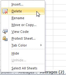 In most cases it is quicker and easier to copy and move sheets using your mouse. 2) Cancel the Move or Copy dialog. 3) Move your mouse over the Adams sheet tab.