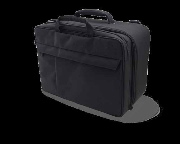 PAP travel briefcase with detachable laptop bag The PAP travel briefcase* gives patients an all-inone carrying option that accommodates most PAP therapy systems and humidifiers, a laptop, and other