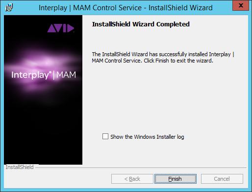 Updating MAM Control Service The final confirmation dialog opens. 7. Click Install to start the installation.