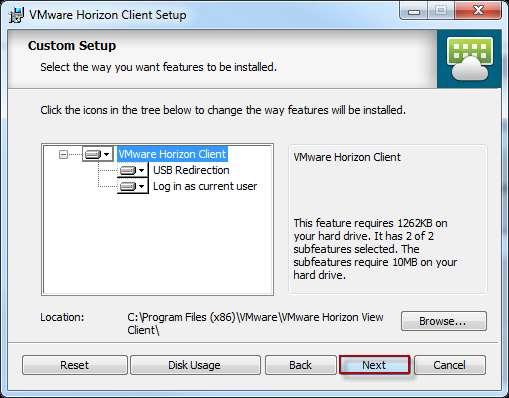 IH Anywhere for Windows Installation Internal Access Leave the default options at the Custom Setup and click Next At the Default Server
