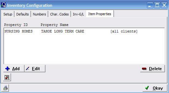 Item Properties Item Properties can be used in e-quantum as a