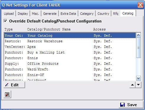 A Catalog tab has been added to Qnet Configuration.