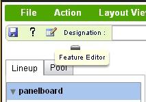 Click the Feature Editor icon to switch back to item editor.