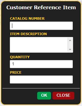 Add Custom Items to BOM Choose Custom option Create a catalog number to identify the item Add the item description, quantity, and price You can add custom items to