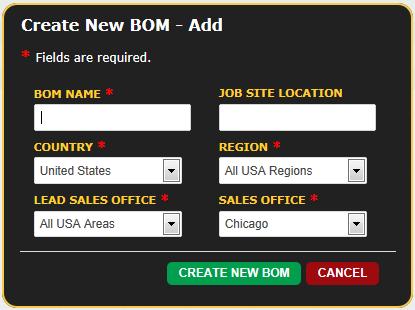 Create a BOM The first step to starting a project is to create a bill of material.
