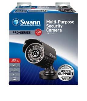 KEY FEATURES SWPRO-735CAM Deter crime with this crystal clear multi-purpose day/night security camera
