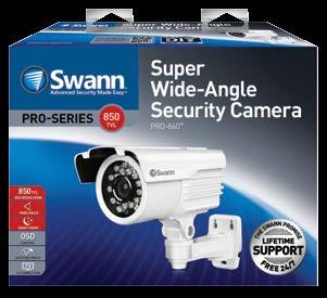 KEY FEATURES SWPRO-860CAM Super Wide-Angle Security Camera with powerful day &
