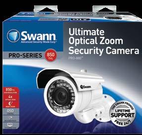 KEY FEATURES SWPRO-880CAM Ultimate optical zoom security camera with crystal clear