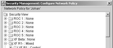 Picture of the User Interface Figure 43. Example of Configure Network Policy dialog.