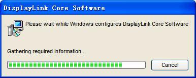 dynadock Windows XP Operations: 3. After the utility installation is completed, the Video driver will be installed automatically.