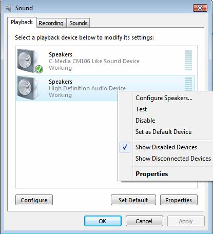 Disconnecting the dynadock Select Audio Device When the dynadock is connected to your computer, the TOSHIBA dynadock Utility can