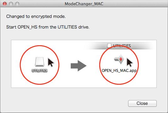 Mac Accessing a Drive in Encrypted Mode While the drive is in encrypted mode, access the data on the drive as below.